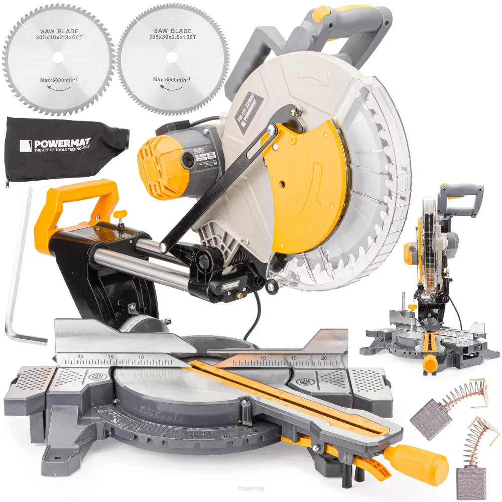 Пила торцювальна Powermat PM-UK-2200M, фото 1