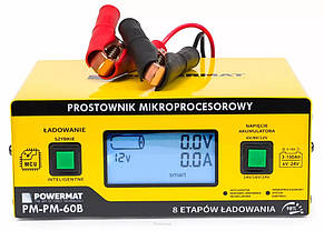 Випрямляч мікропроцесорний акумуляторний 6В/24В PM-PM-60B Powermat