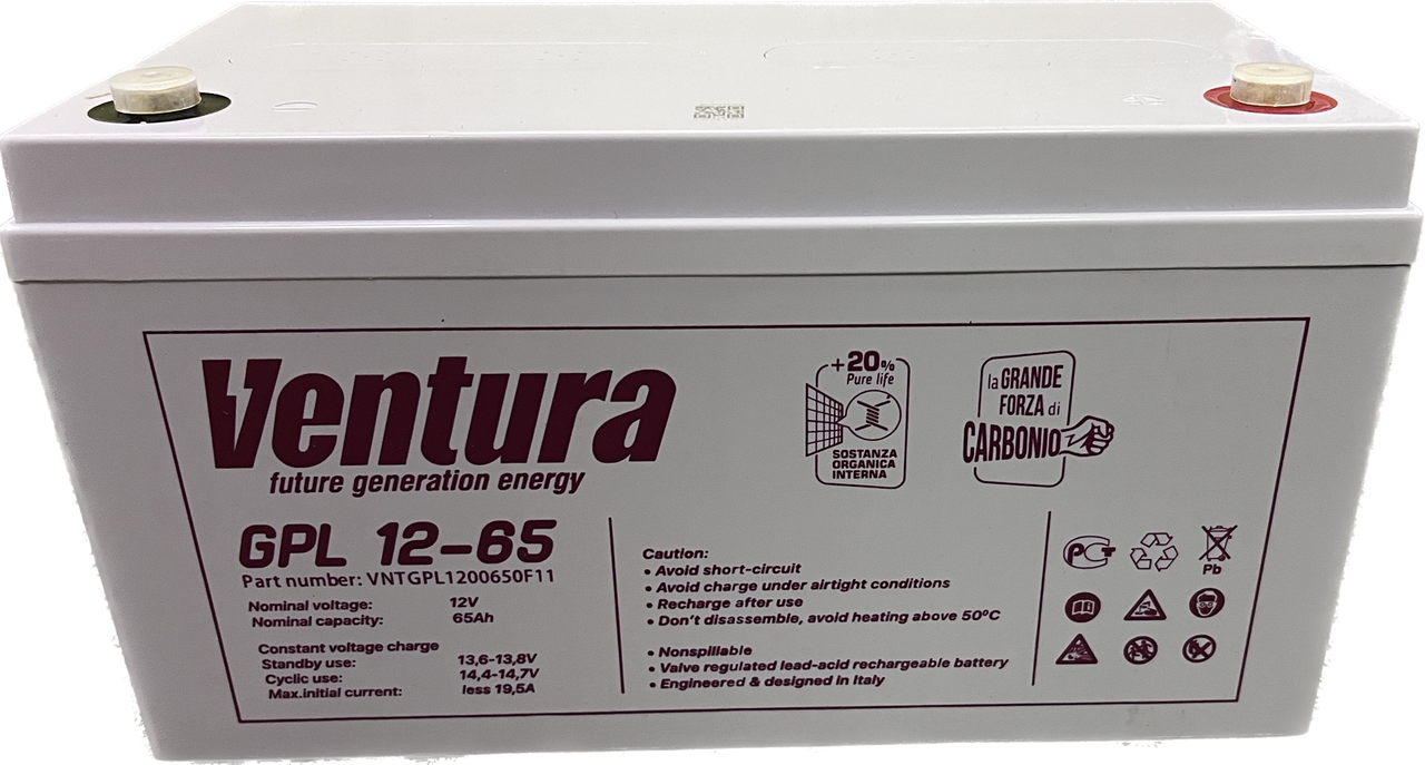 AGM Акумулятор Ventura GPL 12-65 Ah 12V