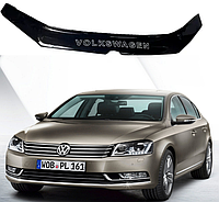 Дефлектор капота мухобойка Volkswagen Passat B7 2010-2015 Мухобойка Volkswagen Passat B7