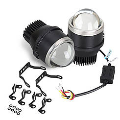 LED протитуманні фари світлодіодні з Bi LED лінзою для Renault Megane 2002-2008 Комплект, Iphcar (M617) Потужність 35-40W