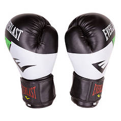 Боксерські рукавички біло-зелені Everlast DX-2218 розмір 10oz