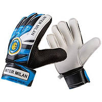 Вратарские перчатки Интер Милан бело-голубые размер 5