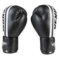 Боксерские перчатки черные Venum PVC VM19 размер 12oz