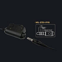 Кнопка PTT Тангента Earmor M51 для рацій Motorola DP4400/DP4600/DP4800, фото 2