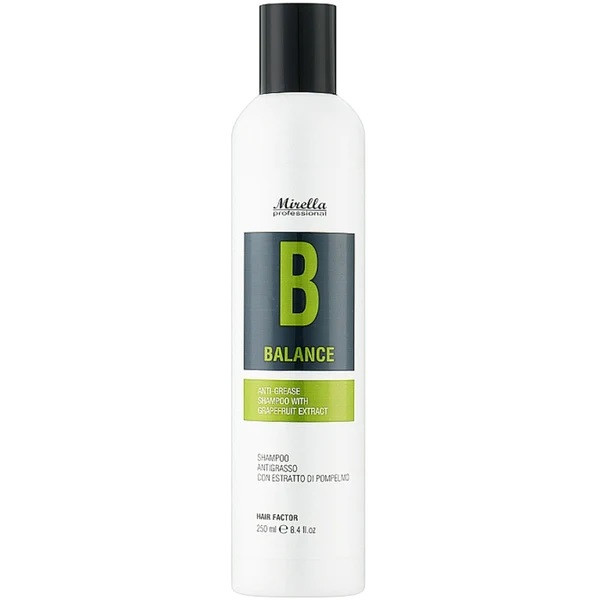 Mirella Professional B Balance Shampoo - Шампунь для волосся, схильного до жирності, з екстрактом грейпфрута, фото 1