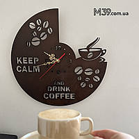 Интерьерные Настенные Часы Декоративные Keep Calm And Drink Coffee