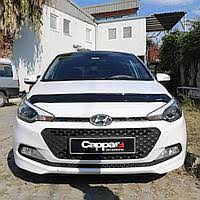 Дефлектор капота (мухобойка) Hyundai I20 2014-2020 (Хюндай Ай20) 30360514010409