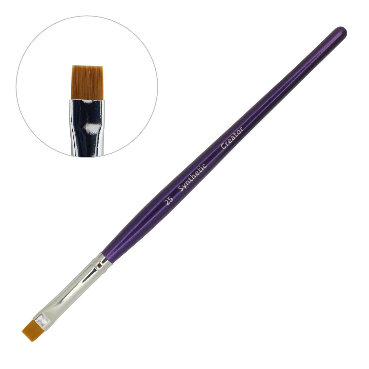 Пензлик Creator Synthetic 25 для брів, для фарби, для хни - Оригінал!, фото 1