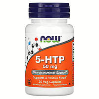 5-гідрокси L-триптофан 5-НТР, Now Foods, 30 капсул