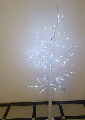 Світлодіодне дерево гірлянда холодний білий 1.5 м. 220 led IP44 220V Код.59379, фото 2