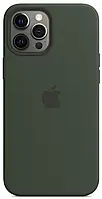 Чехол-накладка Zebro Original Full Soft Case для iPhone 12 Pro Max (темно-зеленый)