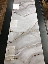 Фото панель універсальна ПЕТ, Самофіксована, 62 х 205 см (товщіна 1.2 мм), мармур світлий, фото 2