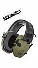 Активні навушники Walker's Razor Patriot Series Razor Slim Electronic Muff Olive + patches GWP-RSEMPAT-ODG