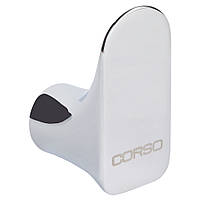 Крючок для полотенца настенный для ванной комнаты BOLSENA 58.5×42×27мм CORSO (9681405) VE-33