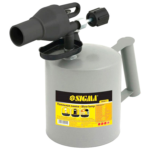 Лампа паяльна бензинова ручний туристичний паяльник для походів 2.0л SIGMA (2904031) VE-33