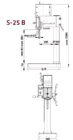 Сверлильный станок STRANDS S 25 BM - фото 2 - id-p2013579071