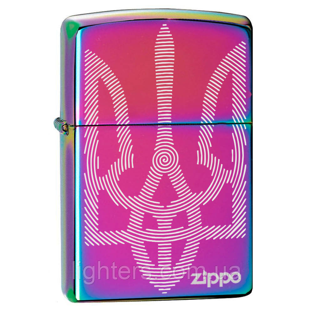 Zippo запальничка Герб України з бензином і кремнієм зипо в подарунковому наборі Box151u1