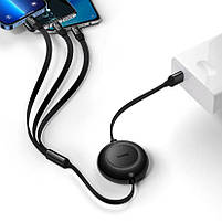 Кабель Baseus Bright Mirror 2 Series 3-in-1 (Micro USB+Lightning+Type-C) 66W (1.1m), фото 6