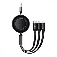Кабель Baseus Bright Mirror 2 Series 3-in-1 (Micro USB+Lightning+Type-C) 66W (1.1m), фото 3