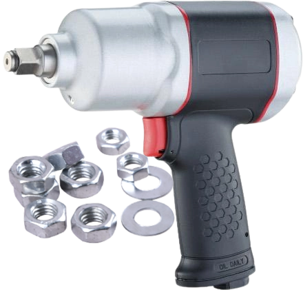 Гайковерт пневматичний 1/2" 885 Нм, 8000 н/хв (Twin-Hummer) Airkraft, фото 1