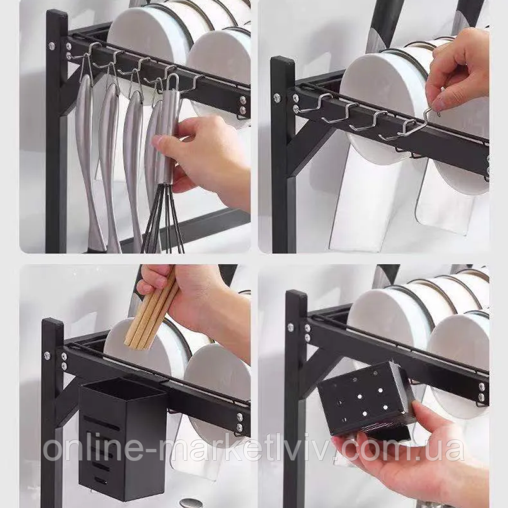 Полка для сушки и хранения посуды над раковиной, 65х51,5х31,5 см ...