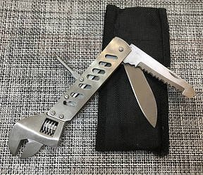 Мультитул/ніж + ключ розвідний/FH-4101