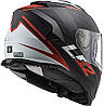 МОТОШОЛОМ ЗАКРИТИЙ LS2 FF800 STORM NERVE КОЛІР MATT BLACK RED, фото 4
