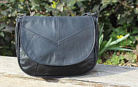Женская сумочка черная натуральная кожа 103066