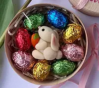 Великодній набір Майстерня марципанів Зайчик та шоколадні яйця (П1)