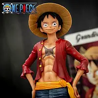 Игровая фигурка Манки ди Луффи из аниме One Piece на подставке 28 см из ПВХ пластика, аниме статуэтка Luffy