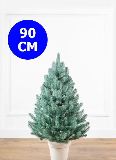 Искусственная елка 0.9 метра лапландская в горшке, елка искусственная натуральная голубая 90 см - фото 1 - id-p2016040690