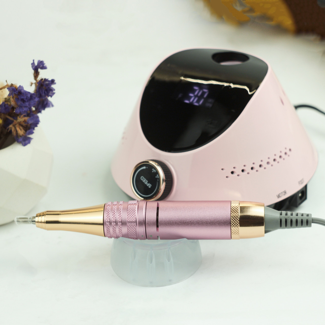Фрезер манікюрний рожевий Nail Master ZS - 232 фрезер 65 W 45.000 rpm