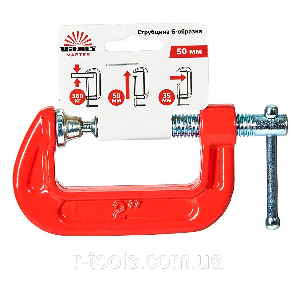 Струбцина G-подібна 50 мм Vitals Master 178568