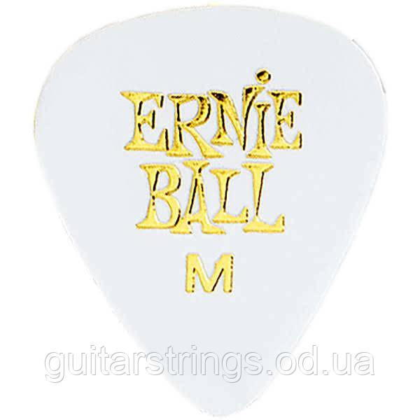 Медиатор Ernie Ball 9111 Cellulose Acetate Nitrate White Guitar Pick Medium 0.72 mm