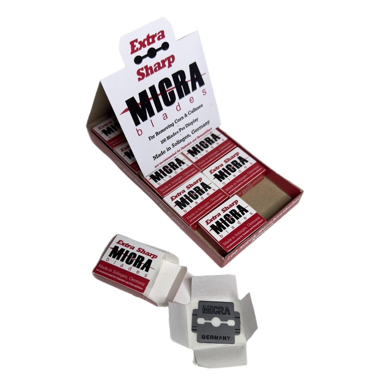 Змінні леза для педикюрних станків, 10 упаковок по 10 шт.