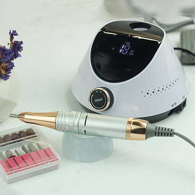 Фрезер для манікюру з насадками Nail Drill ZS-232 65 Вт 45000об/хв машинка для нігтів, шліфування лаку, makeup