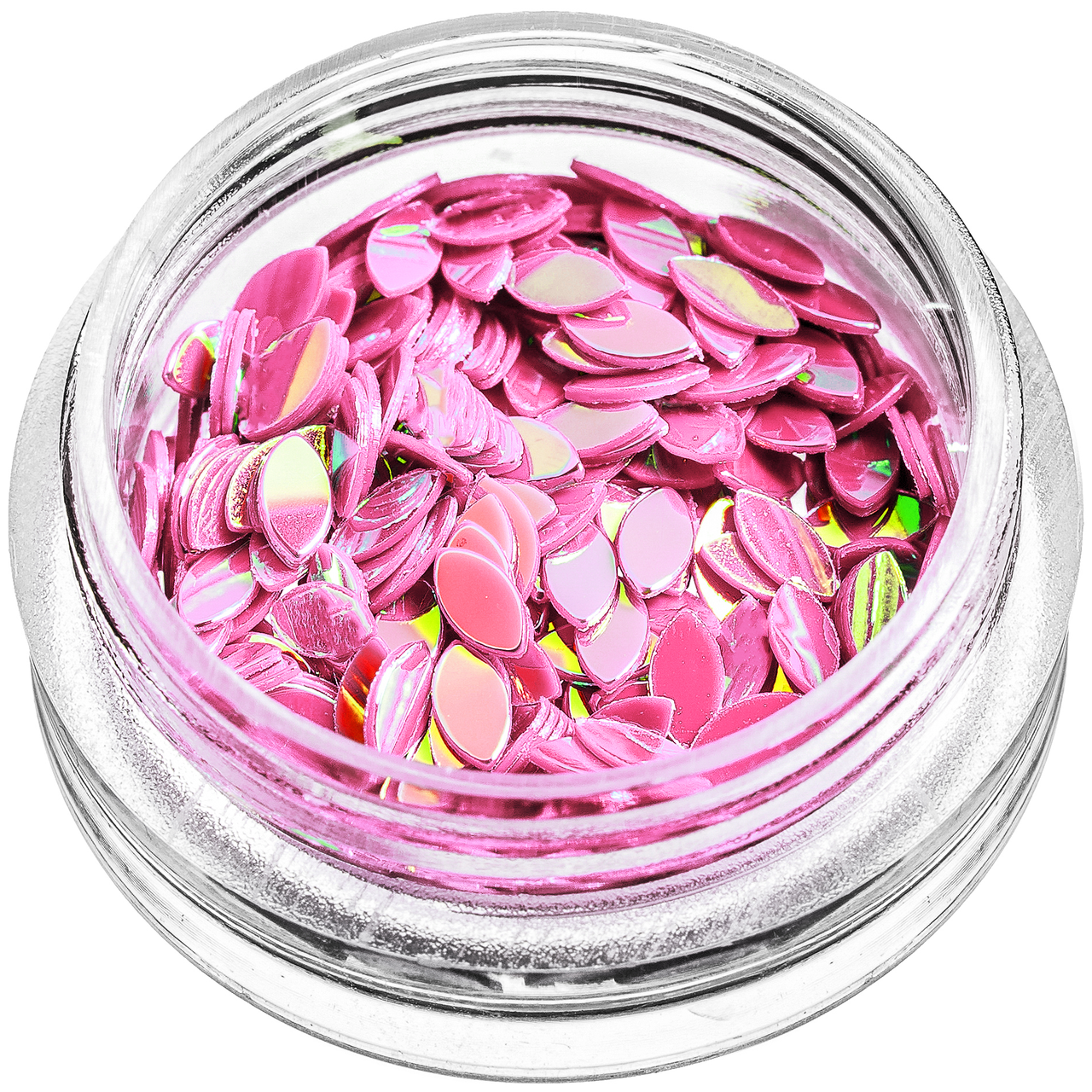 Пелюстки для декору, рожева голограма