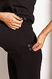 Теплі штани - лосини з начосом для вагітних Esme TR-33.041 чорні, фото 8