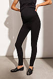 Теплі штани - лосини з начосом для вагітних Esme TR-33.041 чорні, фото 7