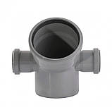Коліно 2 пл 110x110х45+ 2х50х90° (ліве + праве) TA Sewage, фото 3
