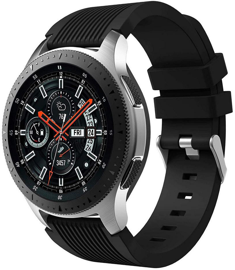 Силіконовий ремінець Primo Line для годинника Samsung Gear S3 Classic SM-R770 / Frontier RM-760 - Black, фото 1