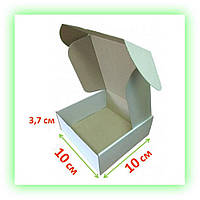 Белые самосборные картонные коробки 102*102*37 мм, коробки для упаковки подарков одежды сладостей kotv