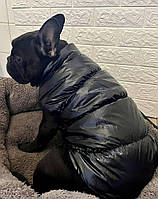 Жилет зимний размер XXL (длинна 42/62 объем) подкладка искусственный мех черного цвета для собак