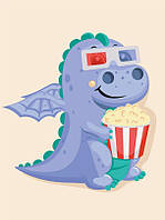 Картина за номерами BrushMe Фільм для дракона (KBS0115) 30 х 40 см (Без коробки)