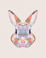 Картина по номерам Кролик в мозаике (BSM-B52252) 40 х 50 см