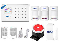 Бездротова сигналізація Kerui Wi-Fi W18 для 2-кімнатної квартири blank strong (DFLKSR7Y6DGH)