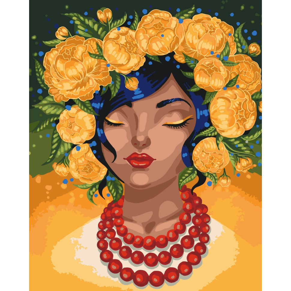 Набір для розпису "Квітковий спокій" 40*50 см без підрамника ArtCraft 10003-ACNF, фото 1