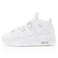 Мужские / женские кроссовки Nike Air Max Uptempo White More, белые кожаные кроссовки найк аир море аптемпо