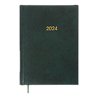 Щоденник датований 2024р BASE A5 зелений BM.2108-04
